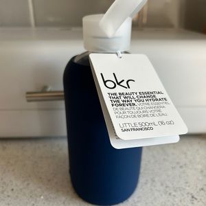BKR 16oz (little) 500ml glass water bottle new with tags - Fifth Ave Navy Blue